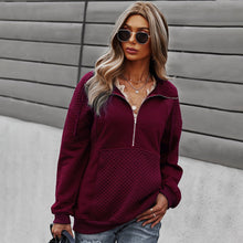 Load image into Gallery viewer, Autumn And Winter Solid Color Sweatshirt Long-sleeved Sexy Warm Jacket

