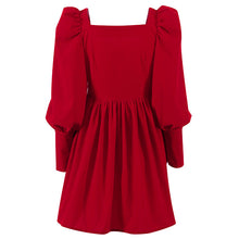 Charger l&#39;image dans la galerie, Velvet Red Cocktail Dress European And American A-line Skirt
