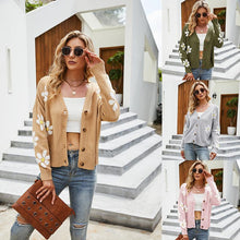 Load image into Gallery viewer, Knit Cardigan Jacket Loose College Style Sweater Cardigan
