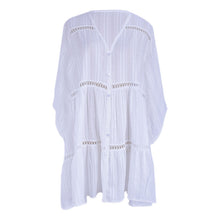 Load image into Gallery viewer, Cotton Jacquard Button Loose Sleeve Sunscreen Clothing For Women
