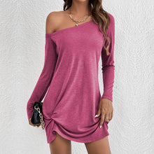 Load image into Gallery viewer, Loose Solid T-shirt Casual Dress
