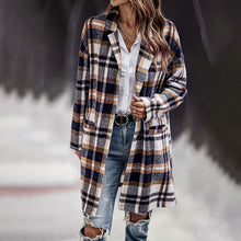 Load image into Gallery viewer, Autumn And Winter Long Single-breasted Lapel Shirt Coat Woolen Coat
