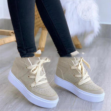 Load image into Gallery viewer, Breathable Casual Shoes Lace Up White Shoes Boots
