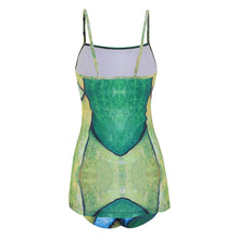 Load image into Gallery viewer, Strap Printed Fringed Split Skirt Bikini Tankini Swimsuits
