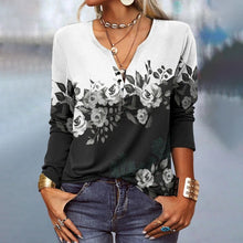 Load image into Gallery viewer, Women&#39;s Long Sleeve Printed Ethnic Fashion T-shirt
