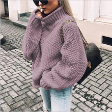 Load image into Gallery viewer, Thick sweater Long Sleeve Solid color Casual
