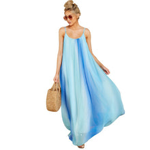 Load image into Gallery viewer, Women&#39;s Sexy Gradient Chiffon Strap Beach Dress
