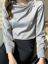 Load image into Gallery viewer, Professional Temperament Long-sleeved Shirt French Style Top
