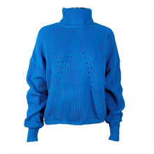 Load image into Gallery viewer, Ladies high neck long sleeve sweater
