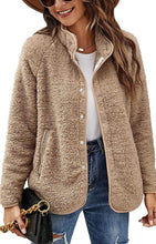 Charger l&#39;image dans la galerie, Women&#39;s Autumn And Winter Furry Jacket Coat Single-breasted
