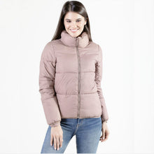 Load image into Gallery viewer, Stand Collar Zipper Short Puffer Jacket
