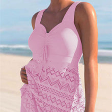 Load image into Gallery viewer, Korean Version Of Solid Color Lace One-piece Swimsuit
