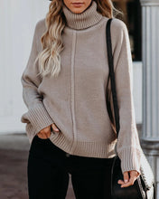 Load image into Gallery viewer, Turtleneck Loose OL Commuter Knit Sweater Plus Size Fashion Sweater Women
