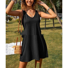 Load image into Gallery viewer, New Women&#39;s Solid Color Tank Top Casual Oversized Loose Fitting Dress
