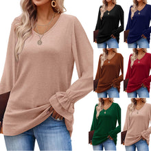 Load image into Gallery viewer, Long Sleeve Solid Color T Shirt Top
