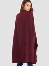 Load image into Gallery viewer, Long Women&#39;s Shawl Windbreaker Cloak Coat
