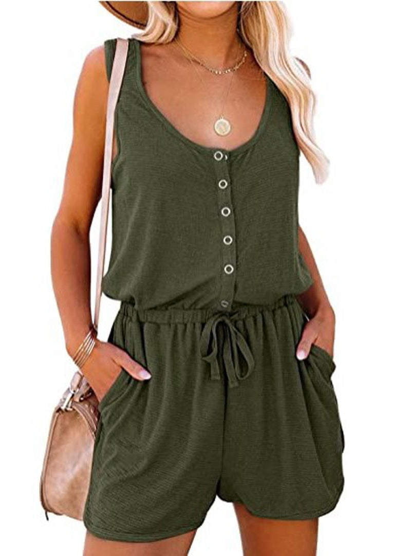 Casual Loose Fitting Wide Leg Shorts With Waistband And Tie Up