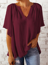 Load image into Gallery viewer, Loose Half Sleeve T-Shirt Pullover Top
