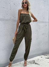 Load image into Gallery viewer, Women&#39;s New Green One-piece Collar Jumpsuit
