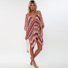 Load image into Gallery viewer, Knitted Hollowed Out Sunscreen Beach Coat Bikini Swimsuit Smock
