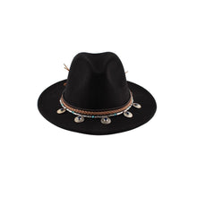 Load image into Gallery viewer, British Felt Plain Color Belt Fedora Hat
