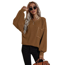 Load image into Gallery viewer, Women&#39;s Long-sleeved T-shirt Hedging Style Slim Sweatshirt
