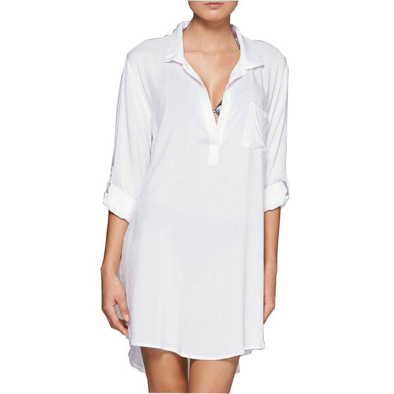 Women's Temperament Beach Cover-up Sun Protection Clothing