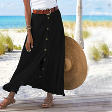 Load image into Gallery viewer, Women&#39;s Fashion Cotton Linen A-Line Hip Mid Waist Long Skirt
