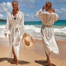 Load image into Gallery viewer, Lace And Lace Cardigan Beach Holiday Sunscreen Clothing
