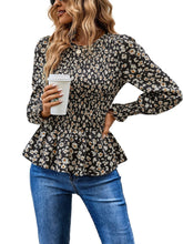 Load image into Gallery viewer, Long Sleeve Tunic Printed Shirt Top
