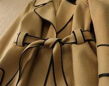 Load image into Gallery viewer, Hand Tied High-grade Woolen Overcoat
