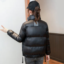 Load image into Gallery viewer, Women&#39;s Short Loose Zipper Solid Color Puffer Jacket
