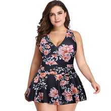 Charger l&#39;image dans la galerie, Swimsuit Cover Belly Solid Color Printed Skirt
