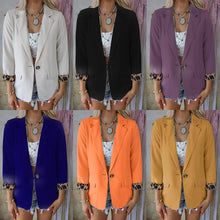 Load image into Gallery viewer, Long Sleeved Blazer Casual Suit Coat Women
