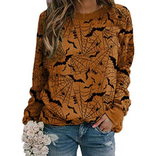 Load image into Gallery viewer, Bat Print Pullover New Sweatshirt For Early Autumn
