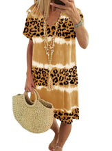 Load image into Gallery viewer, Leopard Print Casual Midi Skirt
