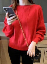 Load image into Gallery viewer, New Style Bat Sleeve Sweater Women Loose Lazy Knit Bottoming Shirt

