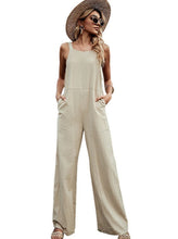 Load image into Gallery viewer, Suspender Backless Casual Sleeveless Women&#39;s Jumpsuit
