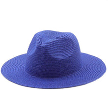 Load image into Gallery viewer, Large-Brimmed Straw Hat Men&#39;S And Women&#39;S Beach Jazz Hats
